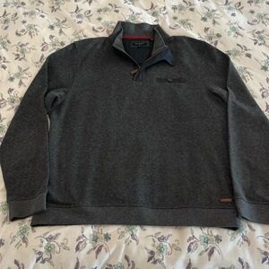 Ted Baker men’s gray quarterer zip sweater 2XL